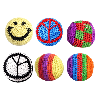 Retro Knit Hacky Sack Toy