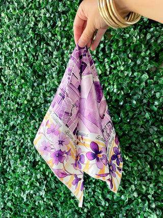 Large Baton Rouge Map Watercolor Scarf
