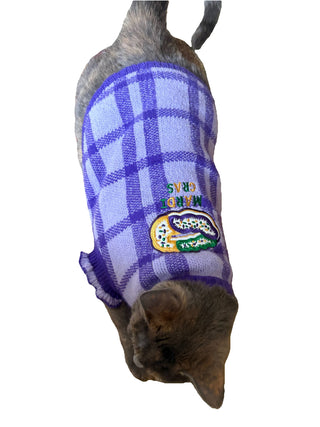 Mardi Gras Small Animal Sweater