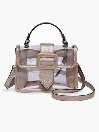Toni Clear Stadium Purse in Gold