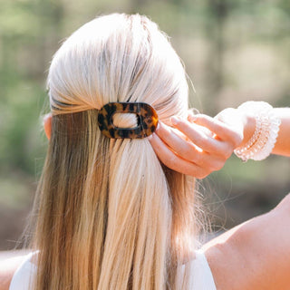 Teleties Tortoise | Tiny | Flat Round Clip