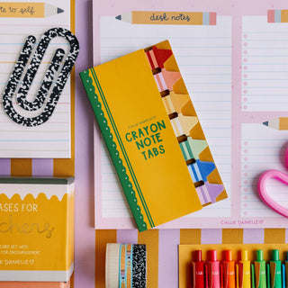 Crayon Sticky Note Tabs Set