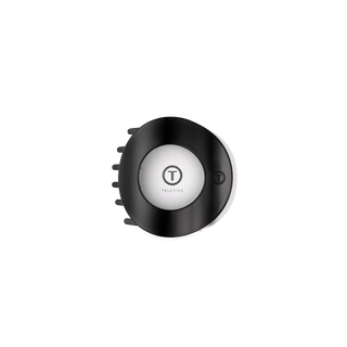 Teleties Jet Black | Small | Flat Open Circle Hair Clip