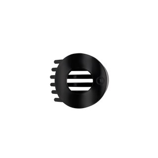Teleties Jet Black | Small | Flat Open Circle Hair Clip