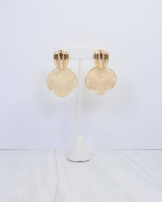 Adley Hammered Drop Earring