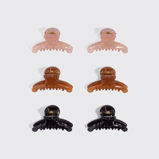 Recycled Plastic Mini Arched Clips 6pc Set