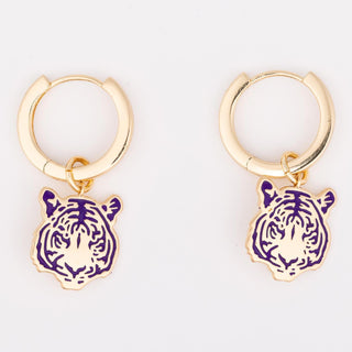 Mike the Tiger Pendant Earrings