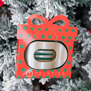 Teleties Holiday Flat Hair Claw Ornament