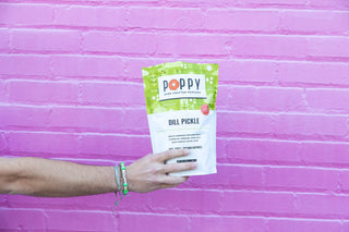 Poppy Dill Pickle Popcorn