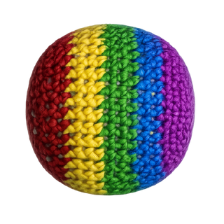 Retro Knit Hacky Sack Toy