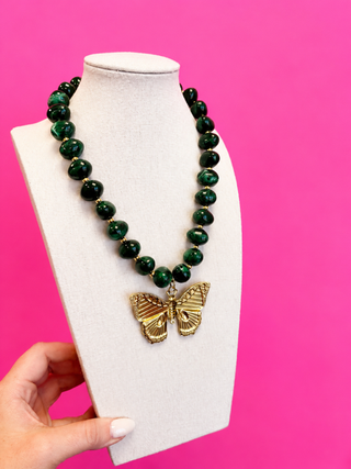 Butterfly Bauble Bead Necklace