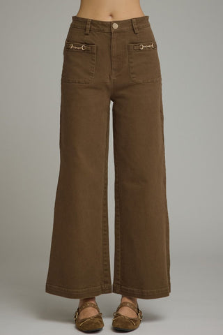 Lexington Wide Leg Pants in Brown