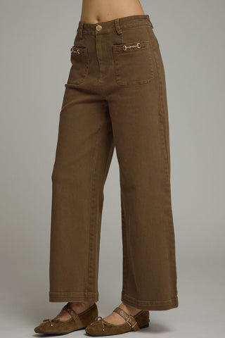 Lexington Wide Leg Pants in Brown