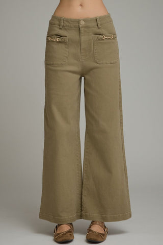 Lexington Wide Leg Pants in Olive