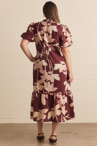 Bethany Dress in Wine