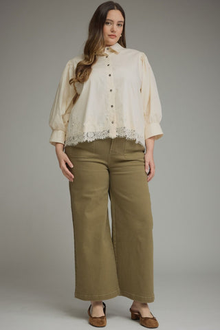 Lexington Wide Leg Pants in Olive
