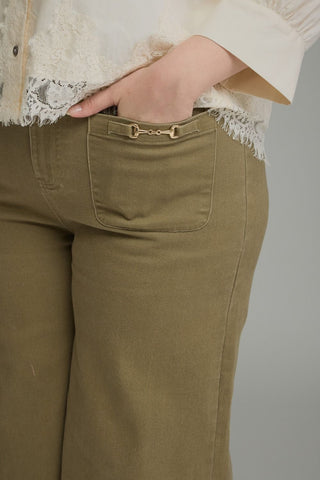 Lexington Wide Leg Pants in Olive