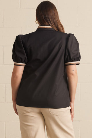 Drew Black & Gold Blouse