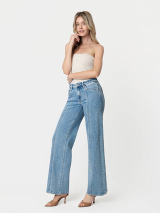 Lovervet High Rise Seam Panel Jeans