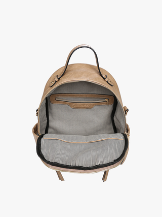 Lillia Convertible Backpack w/ Long Strap in Brown