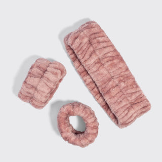 Terracotta Spa Headband and Wristlets 3pc Set