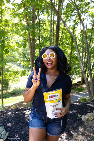 Poppy White Cheddar Popcorn