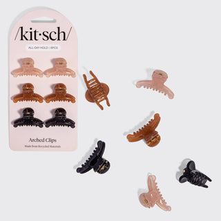 Recycled Plastic Mini Arched Clips 6pc Set