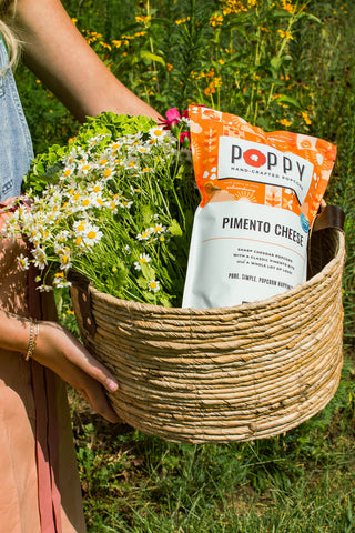 Poppy Pimento Cheese Popcorn
