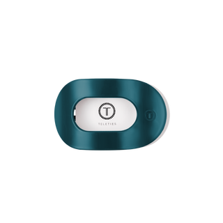 Teleties Teal With It Small Flat Round Hair Clip